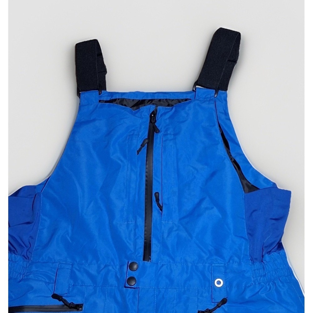 Free Soldier Mens Blue Insulated Ski‎ Bibs Snowboard Overalls Large Inseam 32 - Picture 4 of 16